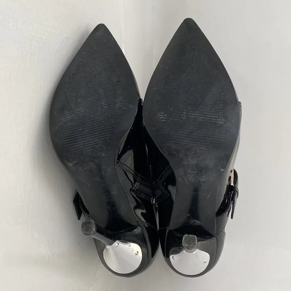 Pointed Toe Shiny Buckle Witch Booties From early 2000’s - Picture 5 of 7